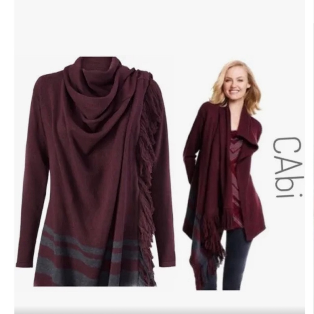 Cabi Fringe Wrap Poncho